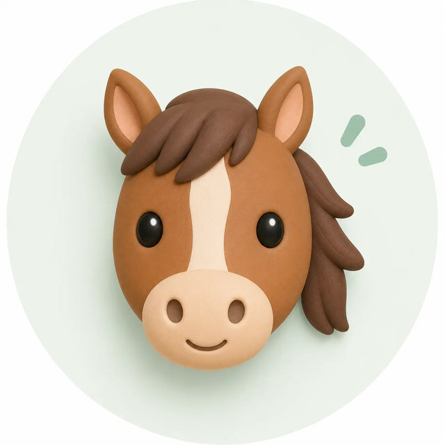 Natvoer hond met paard