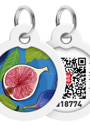 Collar WauDog Smart ID Zawieszka z QR-paszportem okrągła 3cm figa