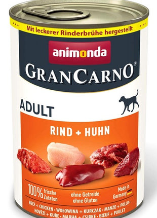 Animonda GranCarno Original Adult Rind Huhn Wołowina + Kurczak puszka 400g