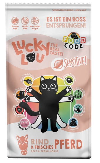 Lucky Lou Food Code Sensitive Wołowina & Konina 750g
