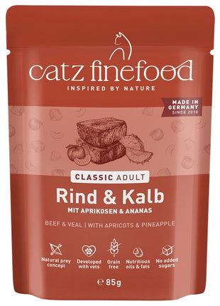 Catz Finefood Classic N.07 Wołowina i cielęcina saszetka 85g
