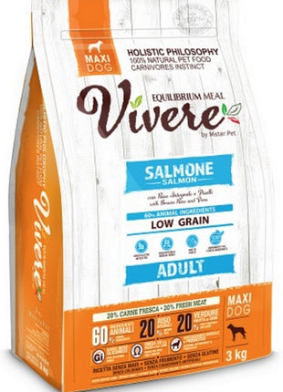 Vivere Maxi Adult Salmon 3kg Karma Monobiałkowa z Łososiem dla dużych ras