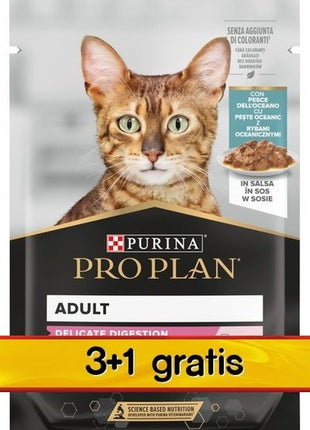 Purina Pro Plan Cat Delicate ryba oceaniczna saszetka 4x85g 3+1 gratis