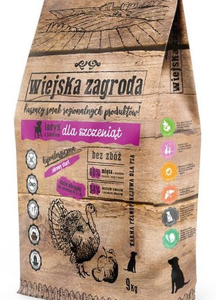 Wiejska Zagroda Indyk z jabłkiem Puppy 9kg