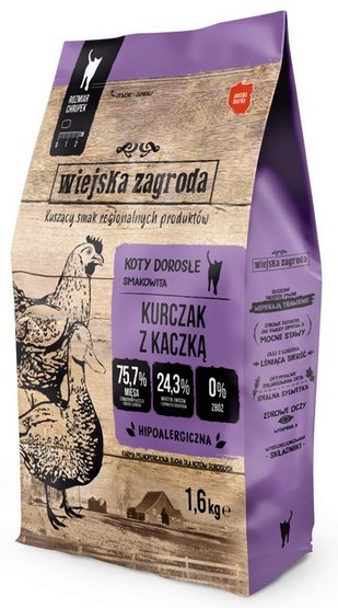 Wiejska Zagroda Kot - Kurczak z kaczką 1,6kg