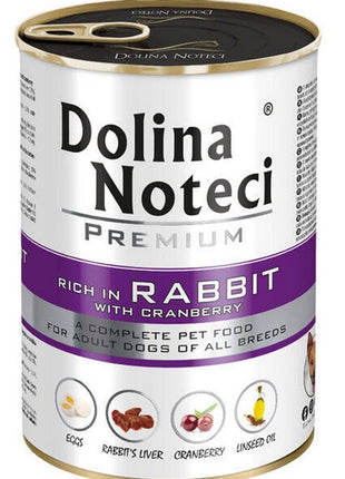 Dolina Noteci Premium Pies Królik i żurawina puszka 400g