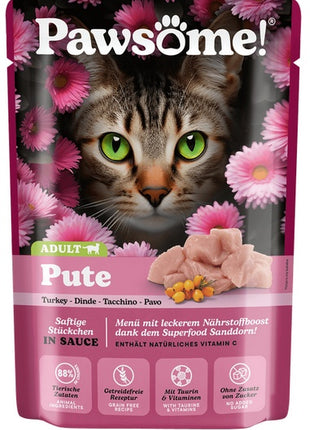 Pawsome Adult Pute - indyk saszetka 85g