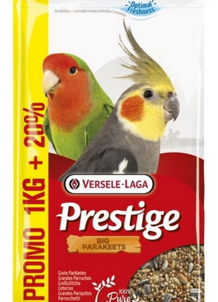 Versele-Laga Prestige Big Parakeets średnia papuga (nimfa, nierozłączka) 1,2kg (1+0,2kg gratis)