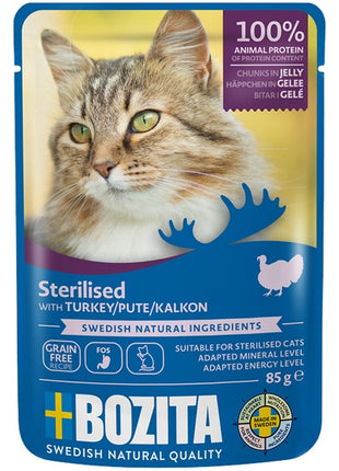 Bozita Cat Sterilised Indyk w galaretce saszetka 85g