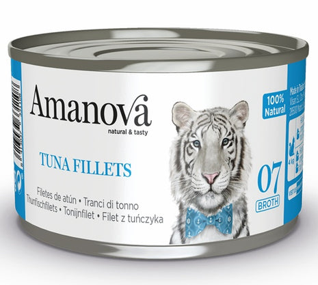 Amanova Cat Tuna Fillets - tuńczyk w bulionie puszka 70g [07]