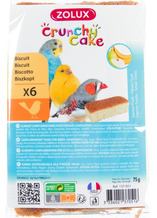 Zolux Crunchy Cake jabłko/banan 6szt