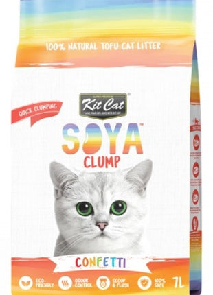 Kit Cat Żwirek ECO SoyaClump Confetti 7L / 2,5kg
