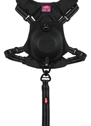 Zolux Szelki ze smyczą automatyczną Easyride S czarne