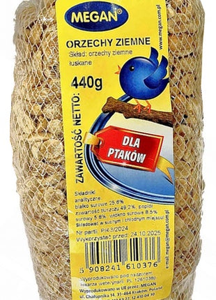 Megan Orzechy ziemne łuskane dla ptaków 440g [ME121]