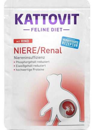 Kattovit Feline Diet Niere/Renal wołowina saszetka 85g