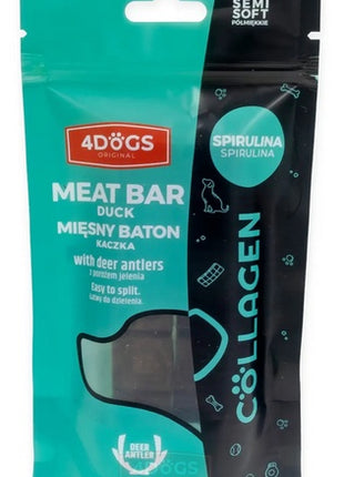 4DOGS Batony Semi-Soft Spirulina i poroże 2szt