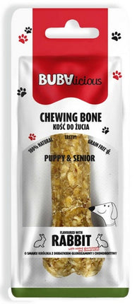 BUBAlicious Kość Puppy & Senior z królikiem oraz dodatkiem glukozaminy i chondroityny - wsparcie stawów 17cm [3717]