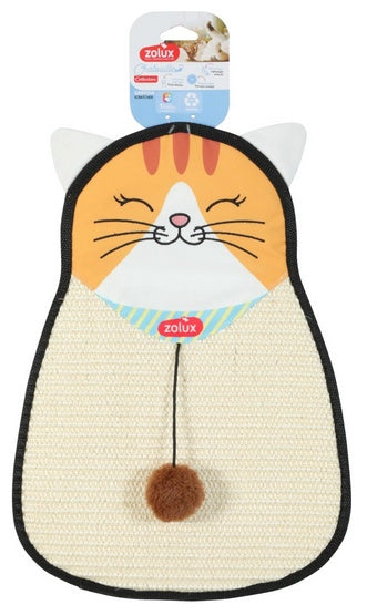 Zolux Chatouille Drapka do powieszenia kot z sizalu z zabawką 54cm