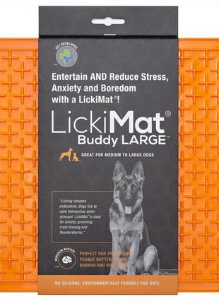 LickiMat Buddy Large Krzyżyk miękki pomarańczowy