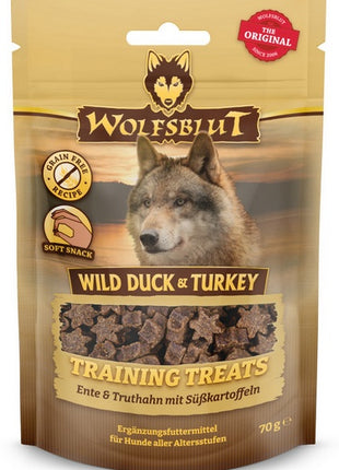 Wolfsblut Dog Training Treats Wild Duck & Turkey 70g