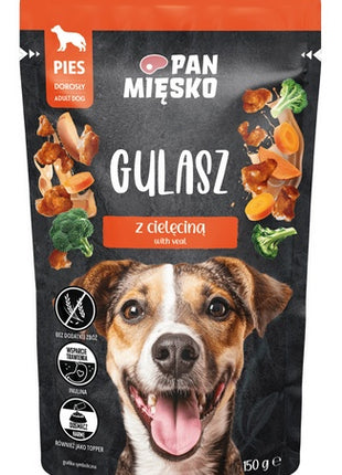 Pan Mięsko Karma mokra dla psa - Gulasz indyk z cielęciną saszetka 150g