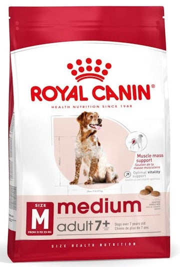 Royal Canin Medium Adult 7+ karma sucha dla psów dorosłych, ras średnich 15kg
