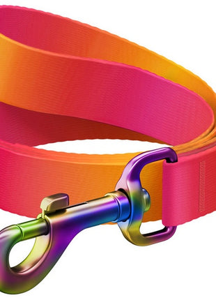 Collar WauDog Recycled Smycz nylonowa, gradient L-XXL 25mm/122cm pomarańczowy