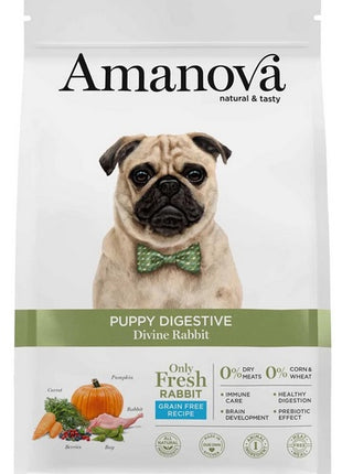 Amanova Dog Puppy Digestive Divine Rabbit - królik 7kg