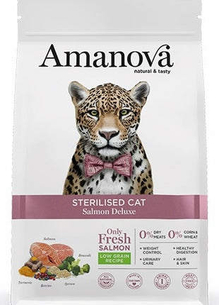 Amanova Cat Sterilised Salmon Deluxe - łosoś 300g