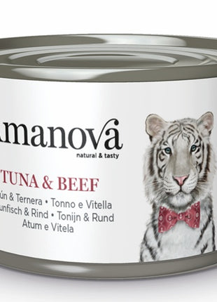 Amanova Cat Tuna & Beef - tuńczyk i wołowina w bulionie puszka 70g [16]