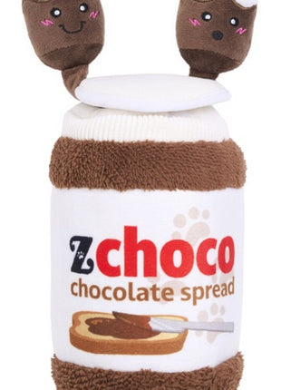 ZippyPaws Pluszowa norka bungee dla psa Słoik czekolady [ZP1112]