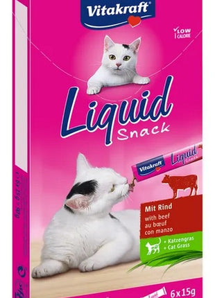 Vitakraft Cat Liquid-Snack z Wołowiną 6x15g [23521]