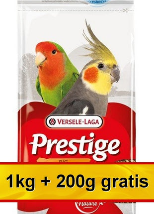 Versele-Laga Prestige Big Parakeets średnia papuga (nimfa, nierozłączka) 1,2kg (1+0,2kg gratis)