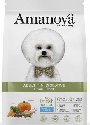Amanova Dog Adult Mini Digestive Divine Rabbit - królik 800g