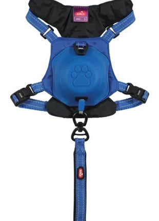 Zolux Szelki ze smyczą automatyczną Easyride S niebieskie