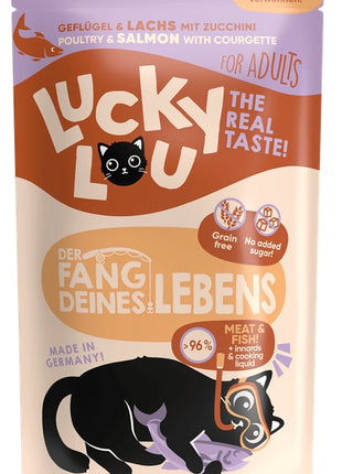 Lucky Lou Lifestage Adult Drób i łosoś saszetka 125g