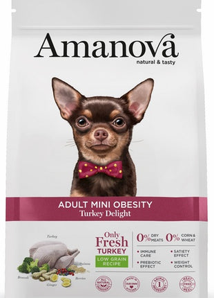 Amanova Dog Adult Mini Obesity Turkey Delight - indyk 7kg