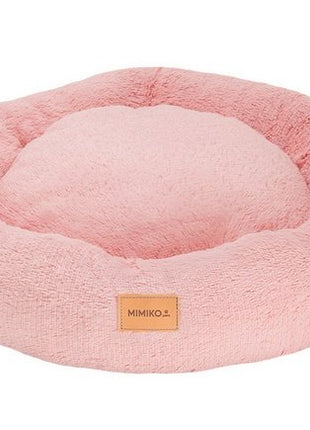 MIMIKO Pets Legowisko Shaggy okrągłe M 45cm różowe