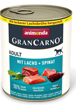 Animonda GranCarno Original Adult Lachs Spinat Łosoś + Szpinak puszka 800g