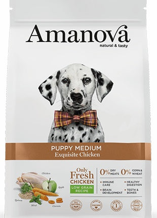 Amanova Dog Puppy Medium Exquisite Chicken - kurczak 2kg