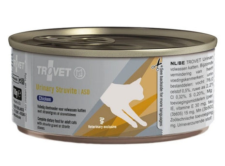 Trovet ASD Urinary Struvite dla kota kurczak puszka 100g