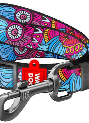 Collar WauDog Nylon Smycz nylonowa regulowana 25mm/152-183cm, wzór LATO