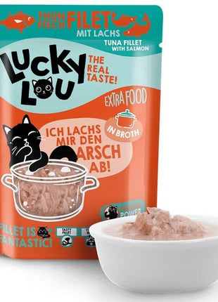 Lucky Lou Extrafood Tuńczyk & łosoś w bulionie saszetka 70g