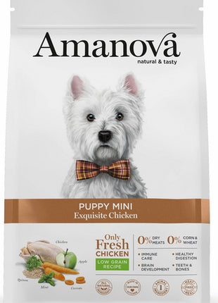 Amanova Dog Puppy Mini Exquisite Chicken - kurczak 500g
