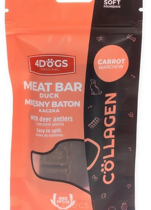 4DOGS Batony Semi-Soft Marchew i poroże 2szt