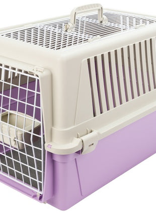 Ferplast Atlas 30 Open - transporter z otwieranym sufitem beżowo-lila [73017099]