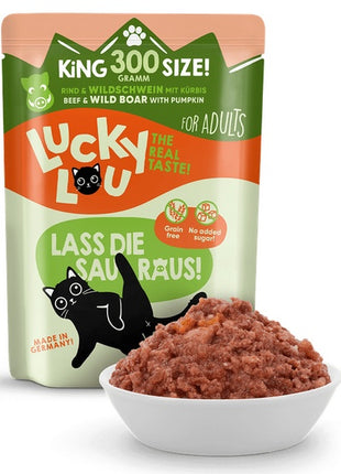 Lucky Lou Lifestage Adult Wołowina i dzik saszetka 300g