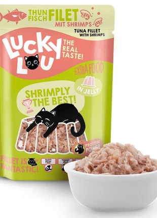 Lucky Lou Extrafood Tuńczyk i krewetki w galaretce saszetka 70g