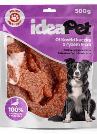 IdeaPet Kostki z kaczką i ryżem 9cm 500g