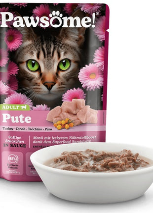 Pawsome Adult Pute - indyk saszetka 85g